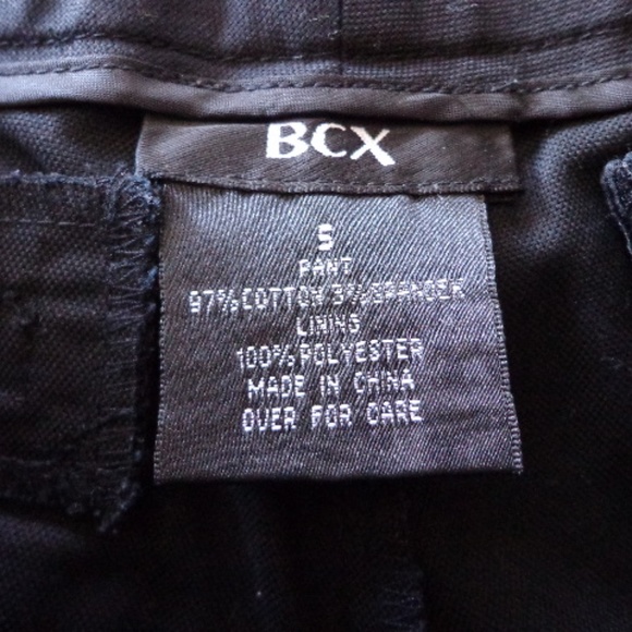 BCX Capris Sz S Black Zip/Double Hook Closure Pockets - Picture 5 of 7